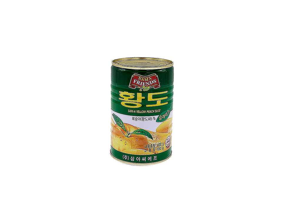 삼아씨에프 황도 슬라이스 400g