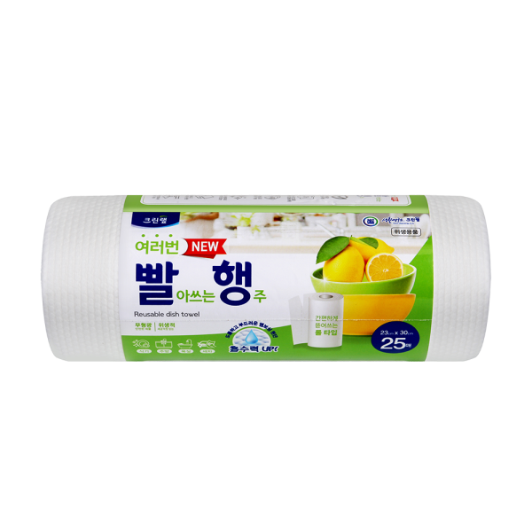 여러 번 빨아쓰는 행주타올(롤타입) 25매