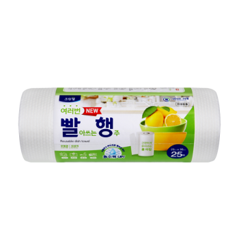 여러 번 빨아쓰는 행주타올(롤타입) 25매